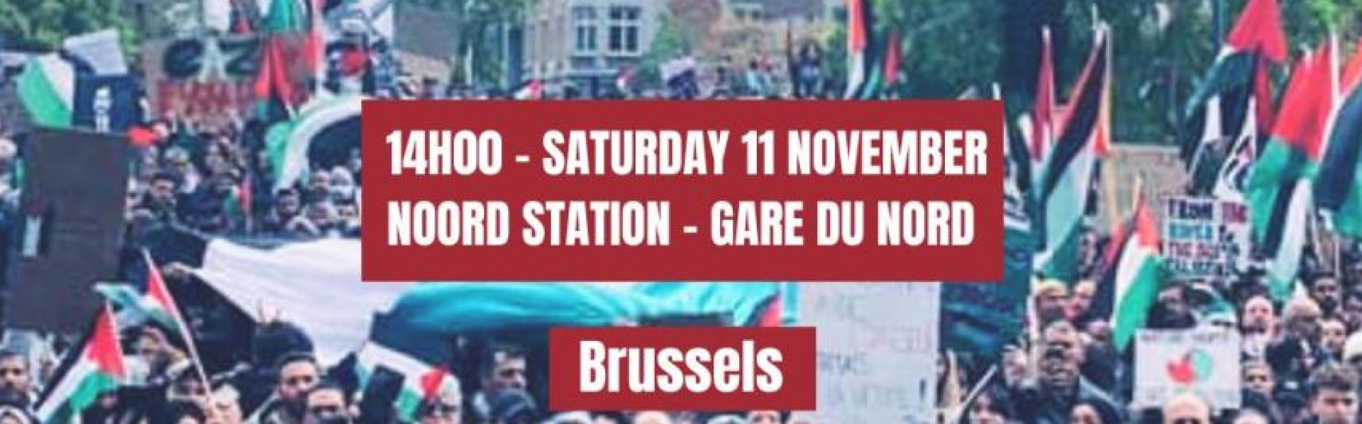 manifestatie Gaza 11 november 2023