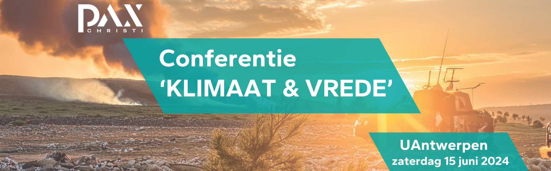 Conferentie Klimaat en Vrede Banner