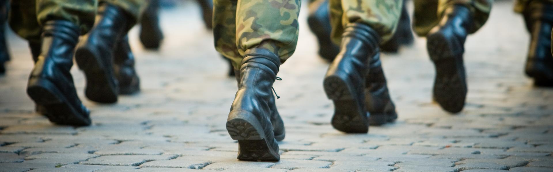 Marsende soldaten