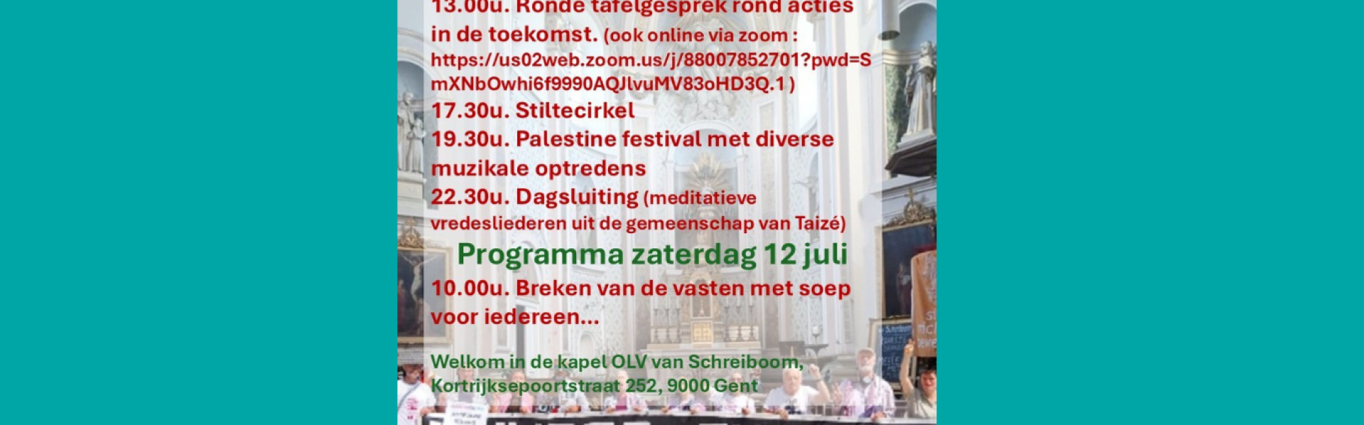 Hongeractie Gent 11 juli 2025