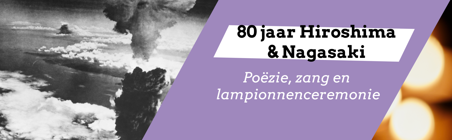 Banner met atoombom