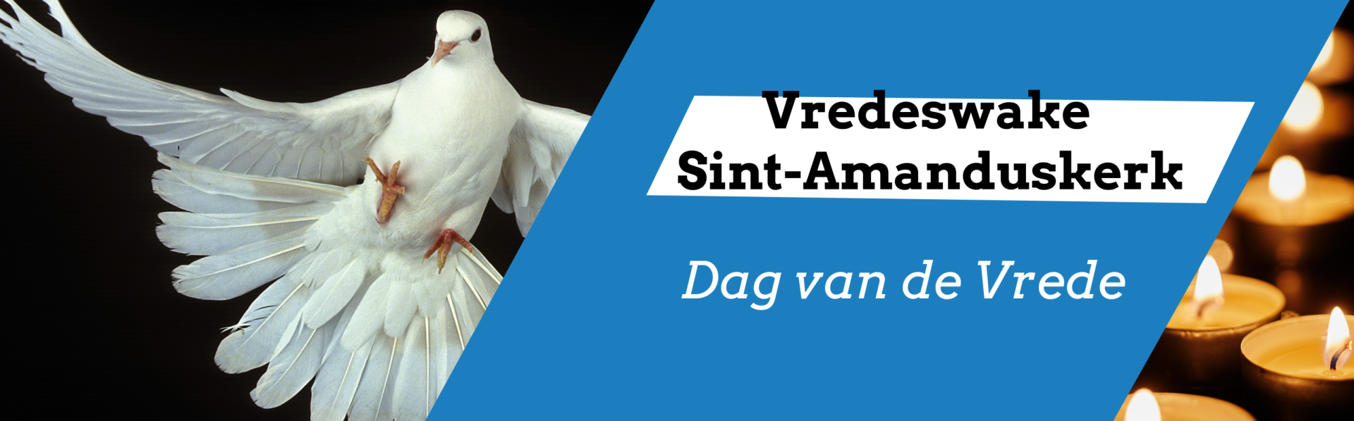 Banner met vredesduif