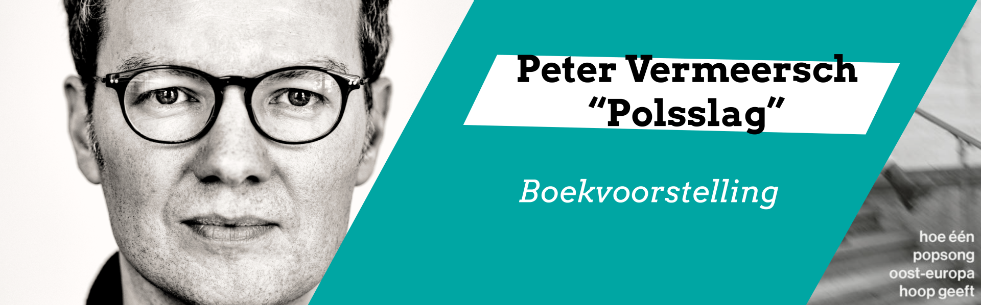 Banner met foto Peter Vermeersch