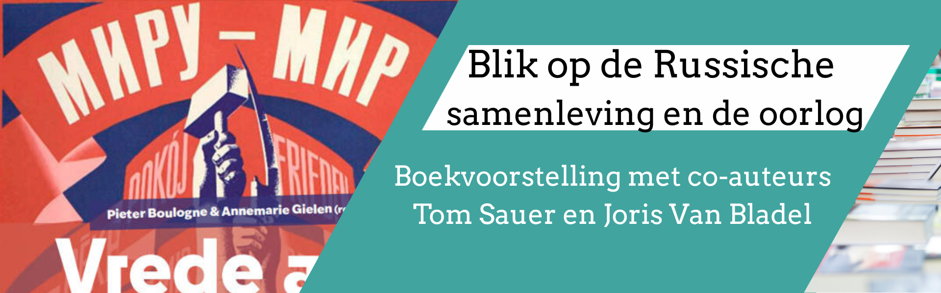 Boekvoorstelling Vrede aan de wereld Antwerpen