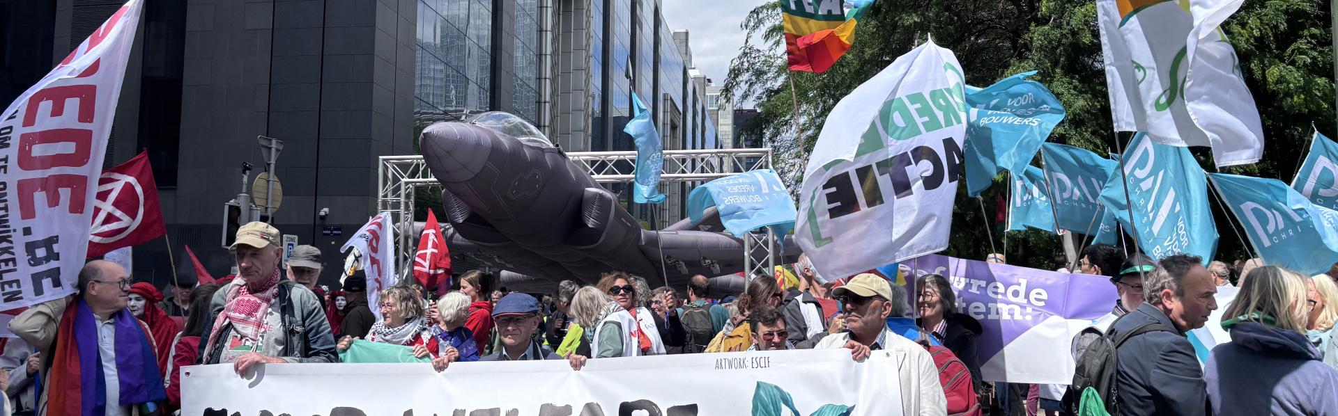 Pax Christi op de Betoging in Brussel