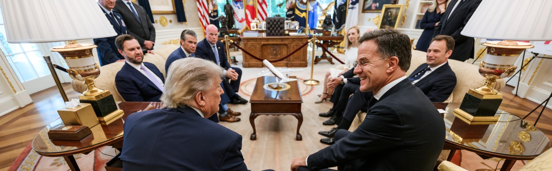 Trump en Rutten in juni 2026