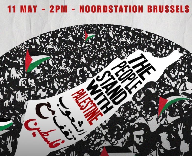 affiche Nakba manifestatie mei 2025