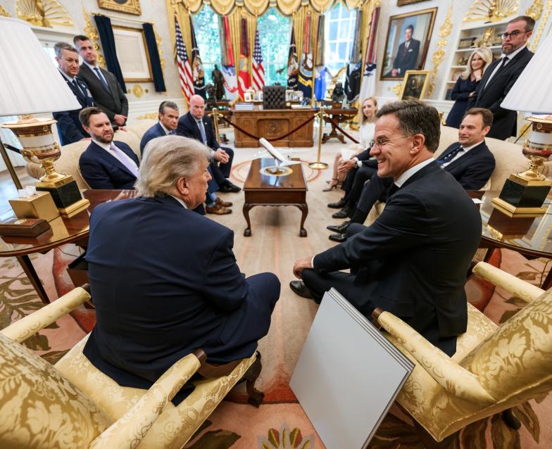 Trump en Rutten in juni 2026