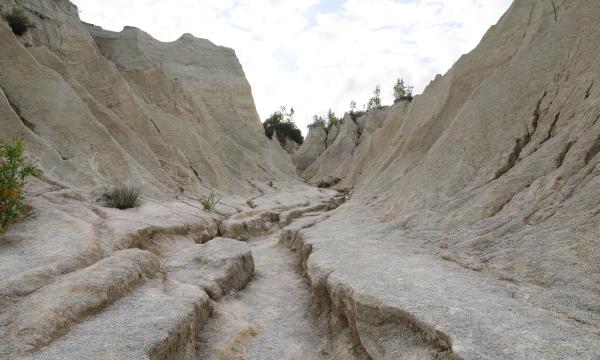The ruins of the abandoned prison camp of Rummu, Estonia