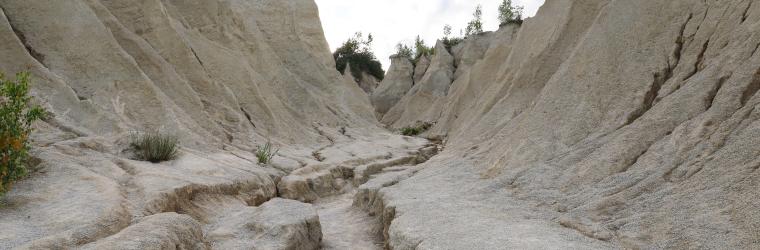 The ruins of the abandoned prison camp of Rummu, Estonia