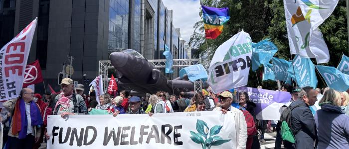 Pax Christi op de Betoging in Brussel