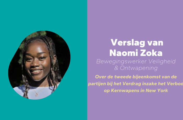 Naomi Zoka Bewegingswerker Veiligheid & Ontwapening Verslag