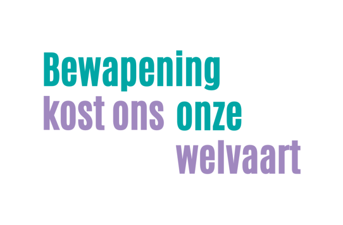 Bewapening kost ons onze welvaart