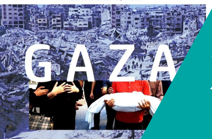 Banner Gaza twee jaar later