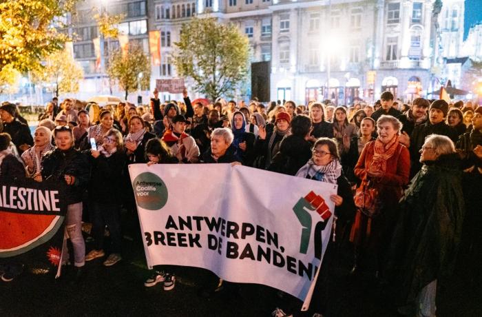maandagactie Palestina Antwerpen Stef Arends
