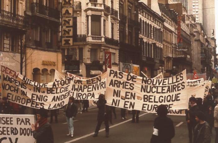 manifestatie Geen atoomwapens in België/Europa