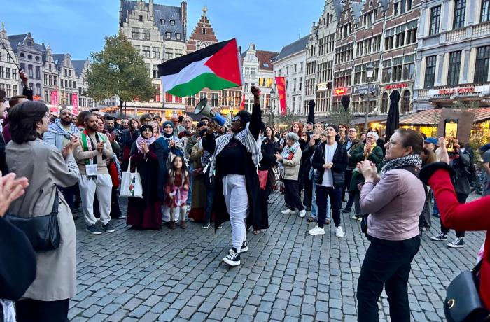 Recht op protest Grote Markt Antwerpen ACP