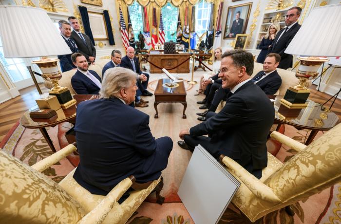 Trump en Rutten in juni 2026