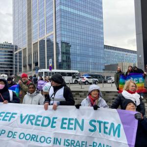 Nationale betoging vrede Gaza januari 2025