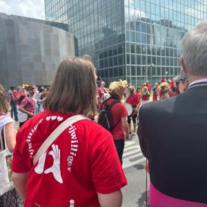 Lopen achter trommels