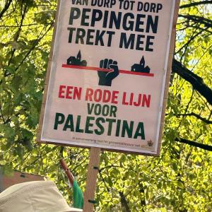 Bortdje op betoging