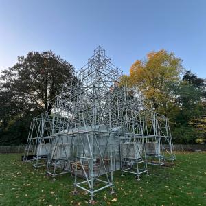 De opbouw van de Temple of Peace