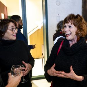 Annemie Verhoeven en Elisabeth Lucie Baeten met haar mama