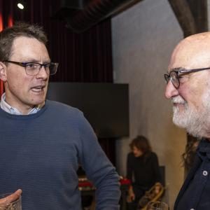 Voorzitter Wim Vandewiele met bestuurslid Andre Kiekens