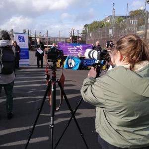 Behalve politie genoot de vredeswake van de Europese Justice & Piece-commissies ook van de aandacht van fotografen